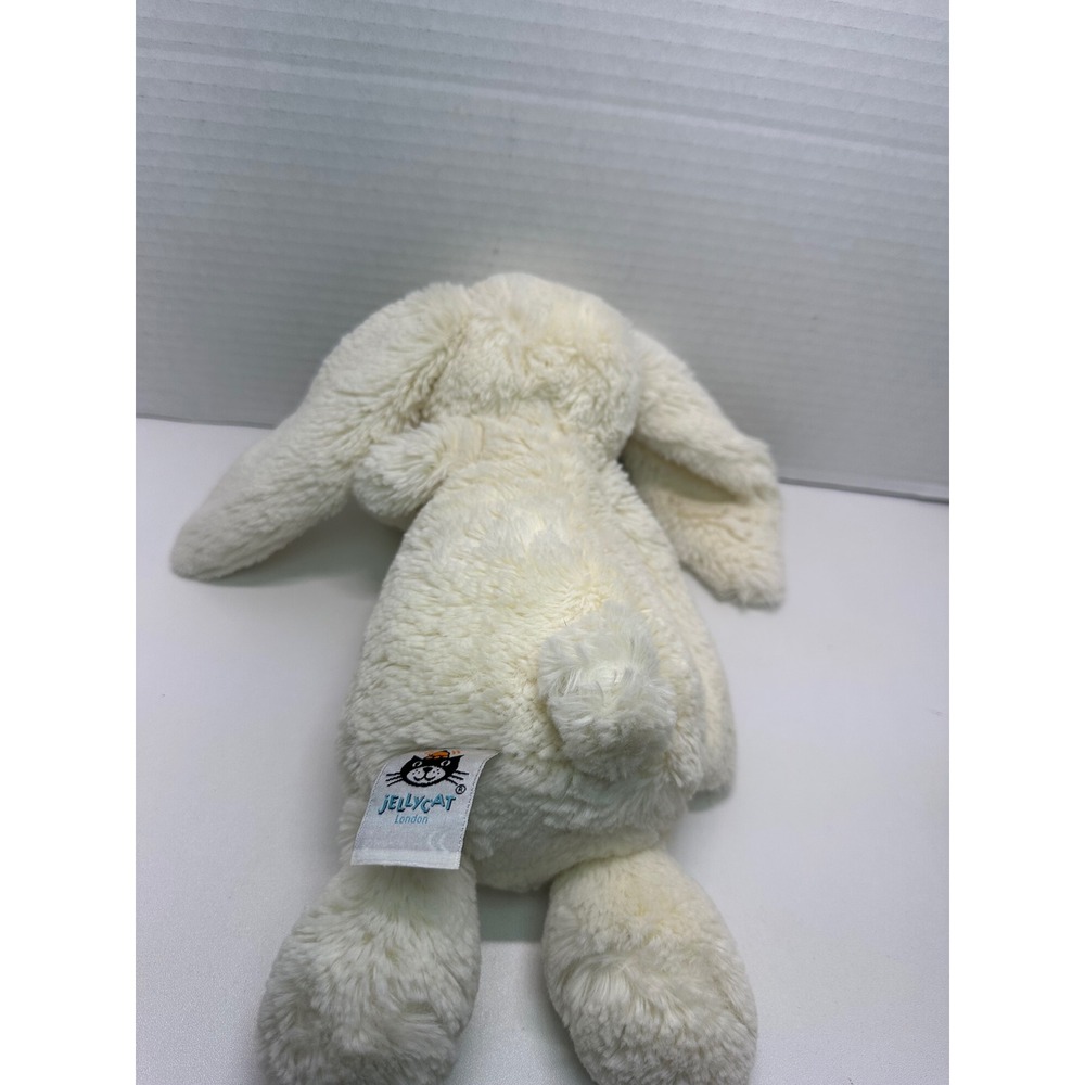 Jellycat Bashful Bunny Cream Off White Plush Stuffed Animal Floppy Ears Medium - Picture 9 of 9